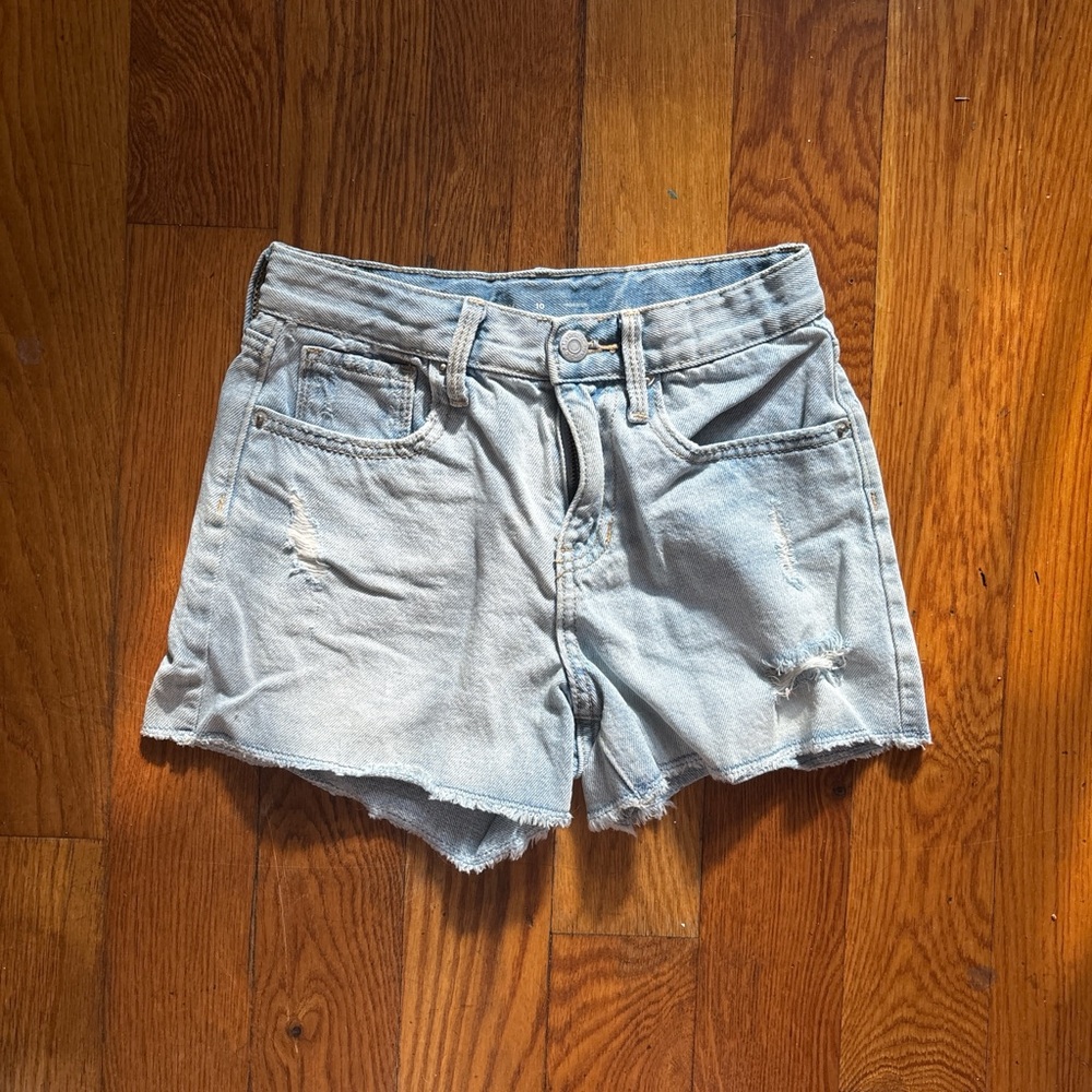 Light Blue Denim Women Shorts